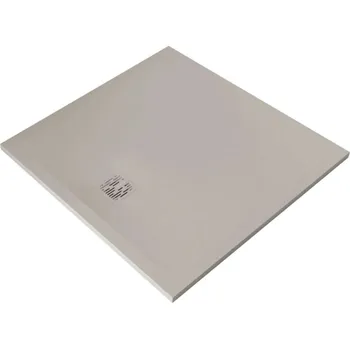 Kludi Terra - Sprchová vanička 100x100 cm, matná písečně šedá 08DW18O2