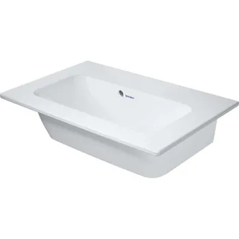 Duravit ME by Starck - Nábytkové umyvadlo Compact, 63x40 cm, s WonderGliss, matná bílá 23426332601