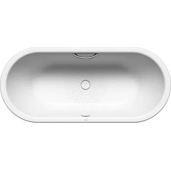 Vana Kaldewei Avantgarde - Vana Centro Duo Oval 128, 180x80 cm, s otvory pro madlo, antislip, bílá 282810220001