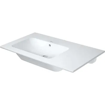 Duravit ME by Starck - Asymetrické umyvadlo 83x49 cm, s WonderGliss, bílá 23458300601