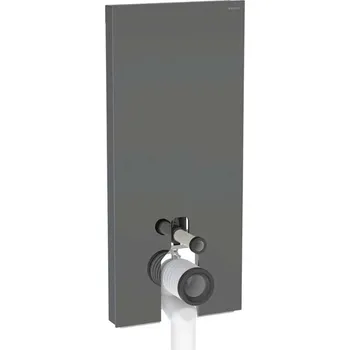 WC sada Geberit Monolith Plus - Sanitární modul pro stojící WC, 114 cm, spodní přívod vody, sklo/lávová 131.233.JK.7