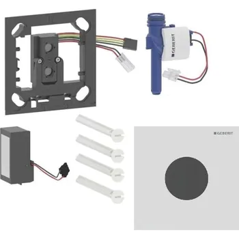 Geberit - Elektronické ovládání splachování pisoárů typ 40, síťové napájení, easy to clean, Bluetooth, matná bílá 116.024.JT.1
