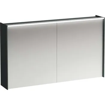 Nábytek Laufen Lani - Zrcadlová skříňka s LED osvětlením, 71x122x21 cm, 2 dvířka, šedá H4038221122661