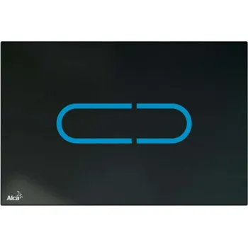 Splachovací tlačítko Alcadrain Ovládací tlačítka - Ovládací tlačítko splachování bezdotykové, sklo/černá NIGHT LIGHT-1