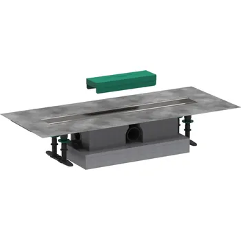 Hansgrohe uBox universal - Set pro standardní instalaci lineárního sprchového žlabu 60 cm, nerez 56022180