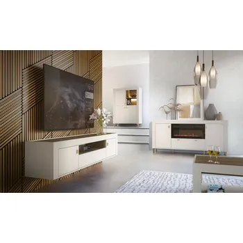 Obývací stěna Obývací sestava Mossa 2 - dub whiskey + cashmere