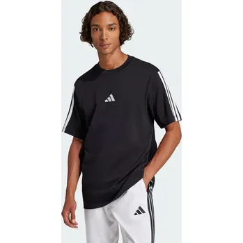 Pánské tričko ADIDAS Tričko Essentials 3-Stripes Single Jersey 3XL BÍLÁ|ČERNÁ