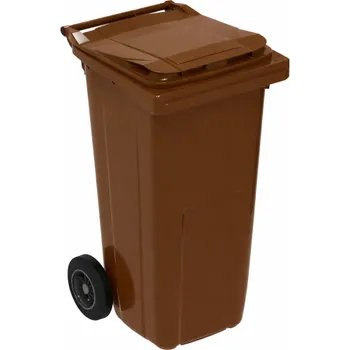 Popelnice Plastová popelnice 120 l hnědá - standard
