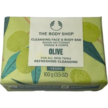 Mýdlo The Body Shop Olive Cleansing Face & Body Bar - Tuhé mýdlo na obličej a tělo 100 g