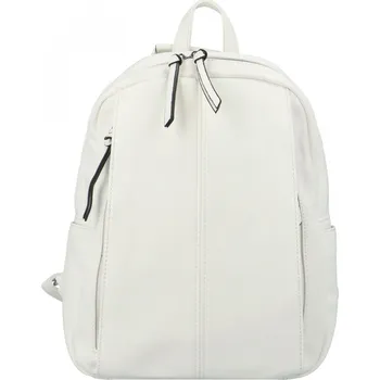 Městský batoh Stylový dámský koženkový kabelko/batoh Cedra, bílý