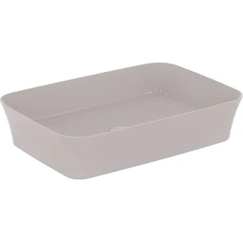 Ideal Standard Ipalyss - Umyvadlo na desku, 55x38 cm, bez přepadu, Concrete E2076V9