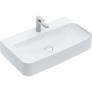 Villeroy & Boch Finion - Umyvadlo se skrytým přepadem, 80x47 cm, s CeramicPlus, alpská bílá 416884R1