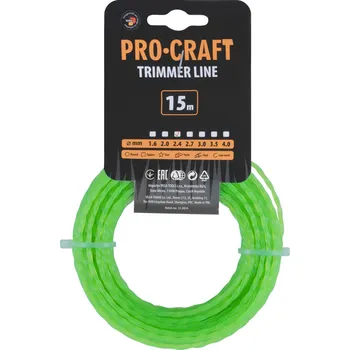 Příslušenství k zahradní technice Struna žací (2.4mm) (15m) spirála PROCRAFT SP-2.4/15