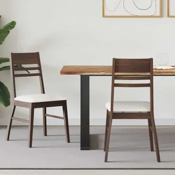 Jídelní židle 2 pcs Světle hnědá 43 x 54 x 89 cm