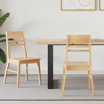 Jídelní židle 2 pcs Přírodní 43 x 54 x 89 cm