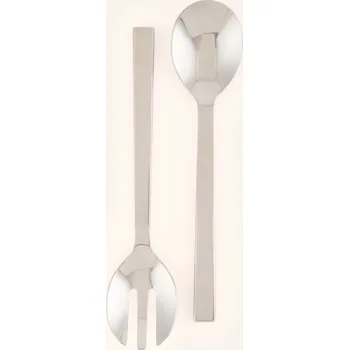 Příbor Alessi 2dílná Sada Příborů Na Salát Santiago, stříbrná