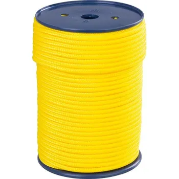 Lany Lano Strend Pro Premium, PPV, 6 mm, šňůra, pletené, žluté, s jádrem, L-100 m 432349