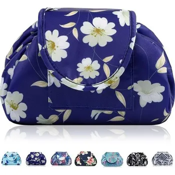 Kosmetická taška se stahovací šňůrkou, přenosná velká kosmetická taška, cestovní taška, make-up