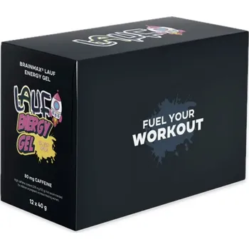 BrainMax LAUF Energy Gels Příchuť: Slané jablko s kofeinem 12x40 g