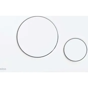 Splachovací tlačítko Alcadrain Thin - Ovládání splachování, antibakteriální, matná bílá M676