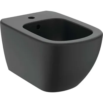 Bidet Ideal Standard Tesi - Závěsný bidet, 360x530x300 mm, černá T3552V3