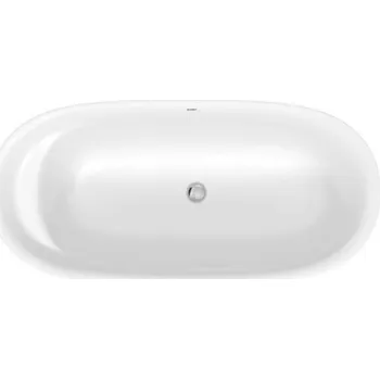 Vana Duravit Cape Cod - Volně stojící vana, 165x78 cm, DuraSolid, ClickClack, bílá 700459000000000