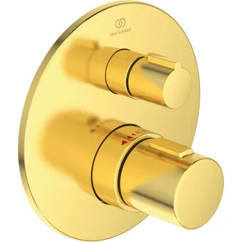 Vodovodní baterie Ideal Standard CeraTherm - Termostatická sprchová baterie pod omítku, Brushed Gold A5813A2