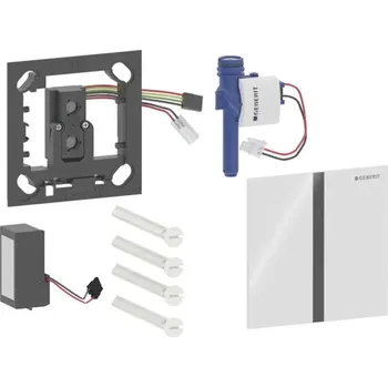 Splachovací tlačítko Geberit - Elektronické ovládání splachování pisoárů typ 40, síťové napájení, Bluetooth, sklo/bílá 116.227.SI.1