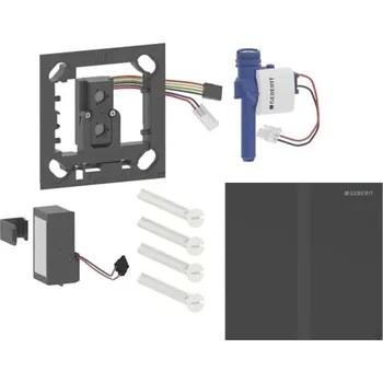 Geberit - Elektronické ovládání splachování pisoárů typ 40, bateriové napájení, easy to clean, Bluetooth, matná černá 116.237.14.1