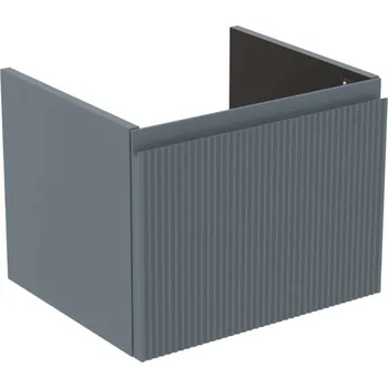 Nábytek Ideal Standard Finesse - Umyvadlová skříňka, 48x41x37 cm, 1 zásuvka, Ribbed Matt ashblue E3406UQ
