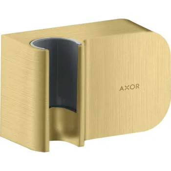Sprchový držák Axor One - Nástěnné kolínko s držákem, kartáčovaná mosaz 45723950