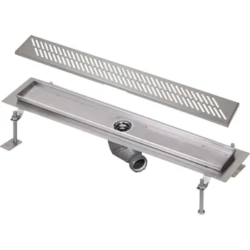 Odvodňovací žlab Sanela Nerezové žlaby - Sprchový žlab do prostoru, délka 75 cm, matná nerez SLKN 03DX