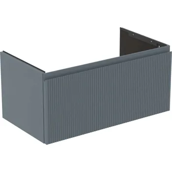 Nábytek Ideal Standard Finesse - Umyvadlová skříňka, 80x44x38 cm, 1 zásuvka, Ribbed Matt ashblue E3383UQ