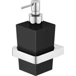 Steinberg 420 - Dávkovač mýdla s držákem, černé sklo/chrom 420 8002