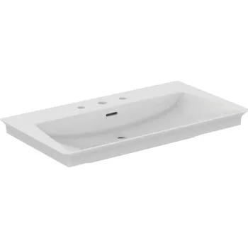 Umyvadlo Ideal Standard La Dolce Vita - Umyvadlo, 86x47 cm, s přepadem, 3 otvory pro baterii, bílá E267601