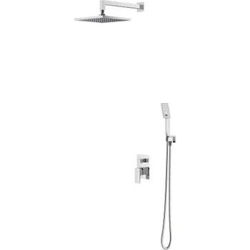 Sprchový set OMNIRES Fresh - Sprchový set s baterií pod omítku, s tělesem, 25x25 cm, 3 proudy, chrom SYSFR10CR