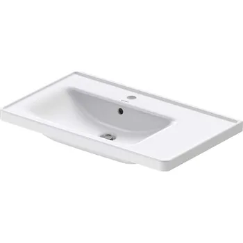 Umyvadlo Duravit D-Neo - Nábytkové umyvadlo 80x48 cm, 1 otvor pro baterii vlevo, bílá 2369800000