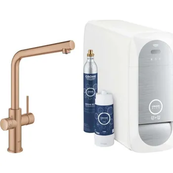 Grohe Blue Home - Dřezová baterie s chladícím zařízením a filtrací, kartáčovaný Warm Sunset 31454DL1