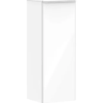 Koupelnový nábytek Hansgrohe Xelu Q - Boční skříňka 40x107x35 cm, 1 dvířka, panty vlevo, lesklá bílá/matná bílá 54127700