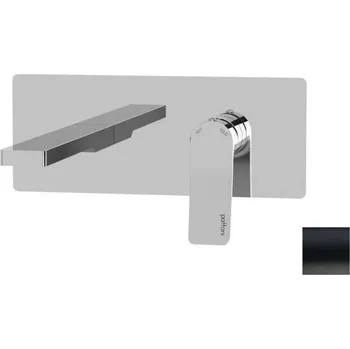 Vodovodní baterie Paffoni Tilt - Umyvadlová baterie pod omítku s tělesem, matná černá TI105NO