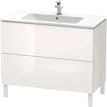 Koupelnový nábytek Duravit L-Cube - Umyvadlová skříňka 86x102x48 cm, 2 zásuvky, lesklá bílá LC662702222