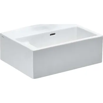 Umyvadlo Laufen College - Umyvadlo, 60x46 cm, s přepadem, otvor pro baterii v ose odpadu, s LCC, bílá H8576004005031