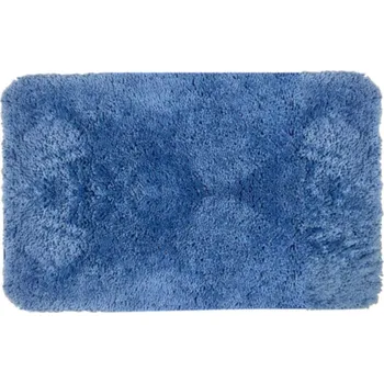 Koupelnová předložka Spirella koupelnová předložka HIGHLAND, vysoký vlas, modrá, mikrovlákno, 55 x 65 cm