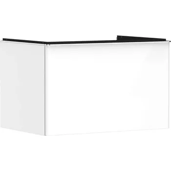 Koupelnový nábytek Hansgrohe Xelu Q - Umyvadlová skříňka, 50x78x55 cm, 1 zásuvka, lesklá bílá/chrom 54054000