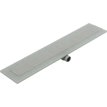 Odvodňovací žlab I-Drain Liquid 68 - Nerezový sprchový žlab s roštem, délka 70 cm, tmavý beton EP.SS.0700.D