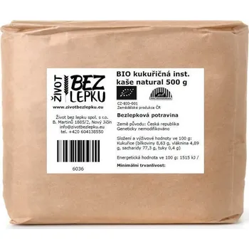 Život bez lepku BIO kukuřičná instantní kaše 500 g