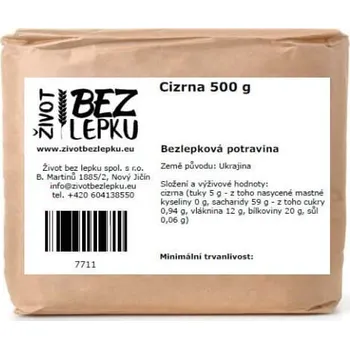 Luštěnina Život bez lepku Cizrna 500 g