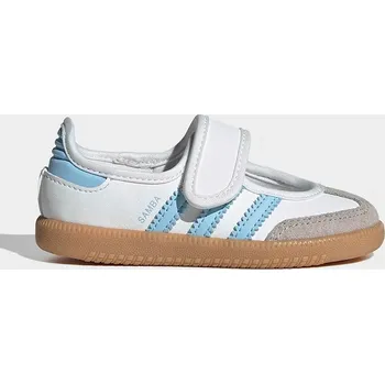 Dámské baleríny Dětské kožené baleríny adidas Originals SAMBA JANE JQ9322 bílá 00X, EUR 25