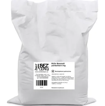 Rýže Život bez lepku Rýže Basmati parboiled 5 kg