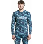 Pánské termo tričko Meatfly Avery modrozelená XL